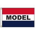 Model 3' x 5' Message Flag with Heading and Grommets